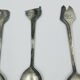 Set of 4 Souvenir Spoons Expo 58 Rare Pavilions