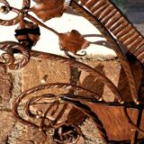 Vestiaire mural Art déco en fer forgé