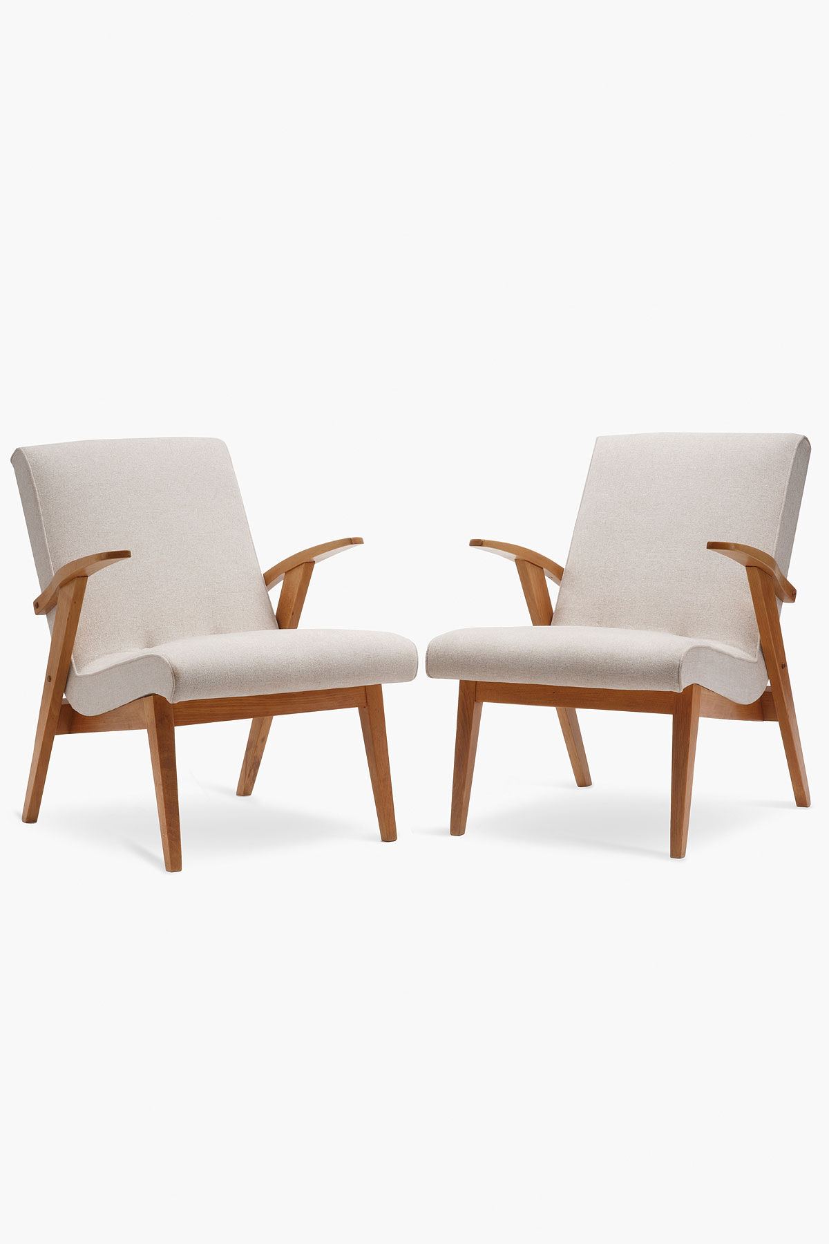 Pair of type 300-123 Puchaly armchairs