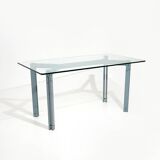 Table, rectangular glass top by Bruno Brunati and Carlo Zerbaro for Cidue