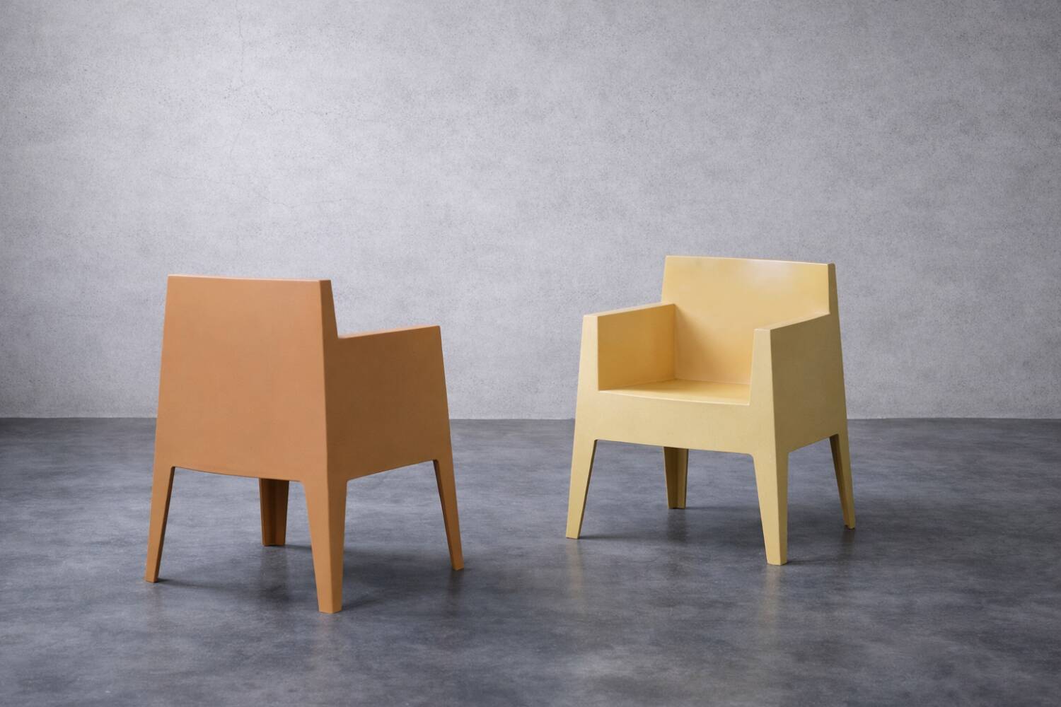 Set of 4 Vintage Mid-Century Modern Atlantide Collection Toy Plastic Chairs