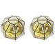 Iron and clear glass ceiling light by Limburg, Germany, 1960s.
