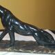 Roaring ceramic panther signed MDF