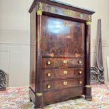19th Century Empire Period Mahogany Feather Desk