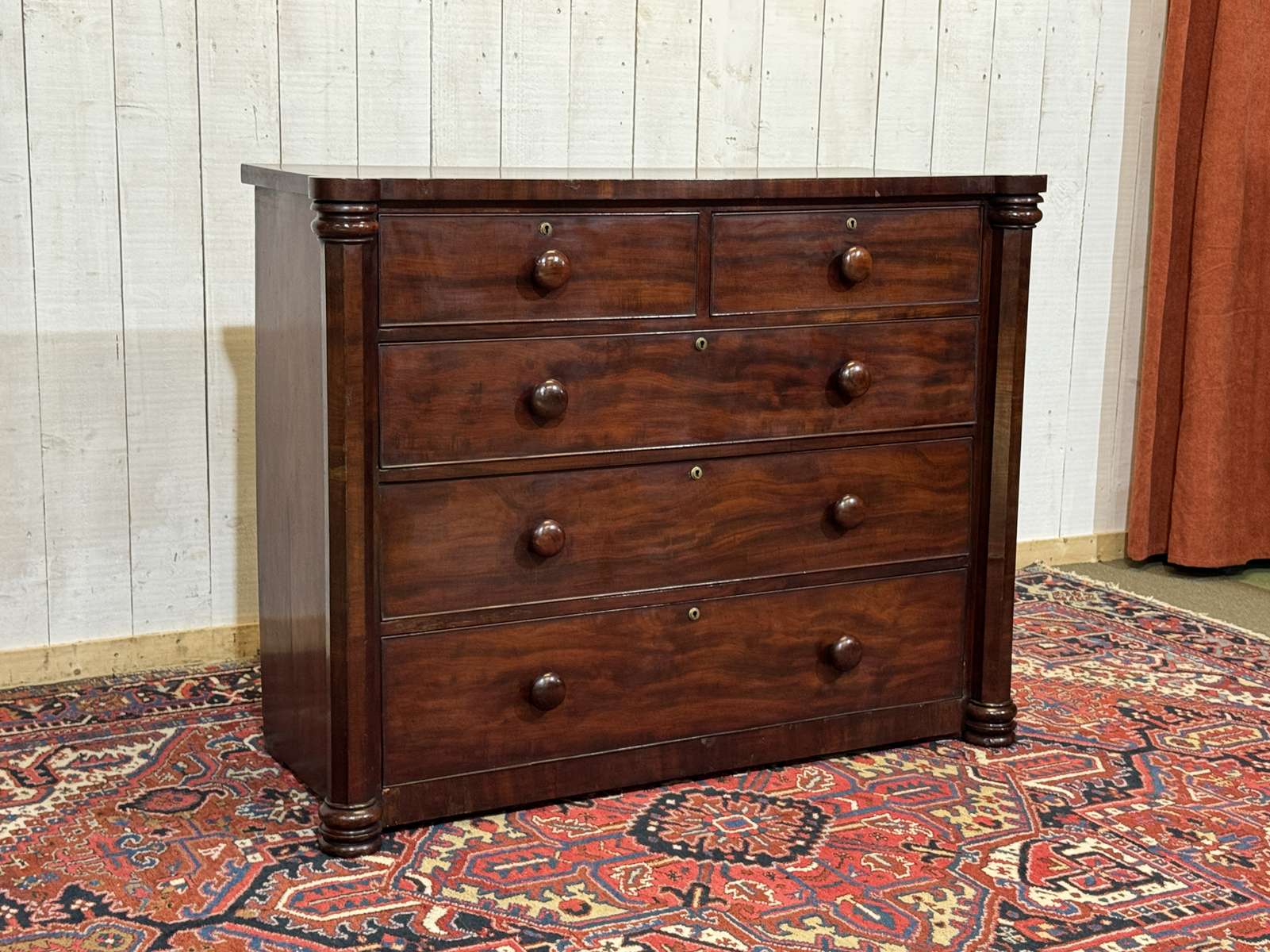 Commode Victorienne 19ème en acajou