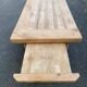 Renovated extendable farmhouse dining table made of solid wood, 200cm, 1950.