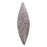 LARGE Zulu Shield 1 meter long Red & black - Tribal wall decoration