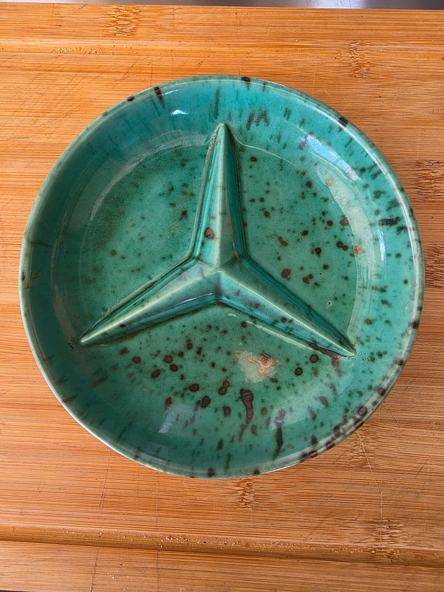 Vintage bowl West Germany star design 3 branches Mercedes