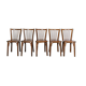 Lot de 5 chaises bistrot baumann vintage
