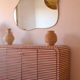 Miroir Organique Abstrait en Laiton