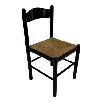 Chaise de salle à manger vintage Rush design minimaliste des années 70