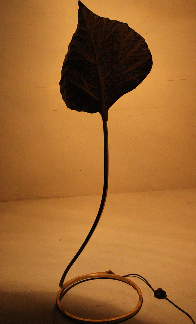 Lampadaire sculptural de Tommaso Barbi pour Bottega Gadda, modèle : Rabarbaro, Italie, années 1970.