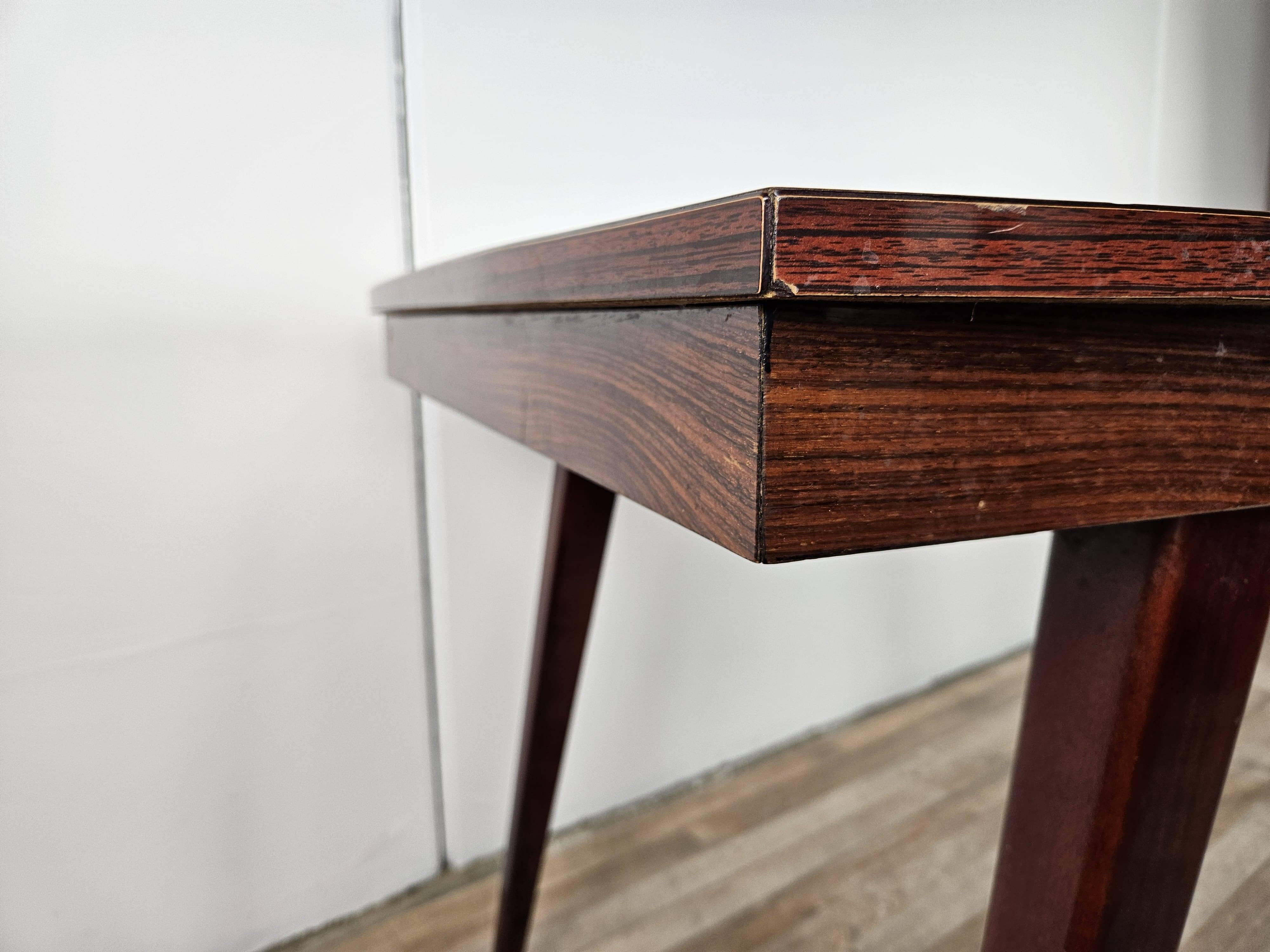 Mid Century table in rosewood laminate