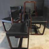 Set of 6 Dining Chairs by Gunther Hoffstead for Uniflex, 1963.