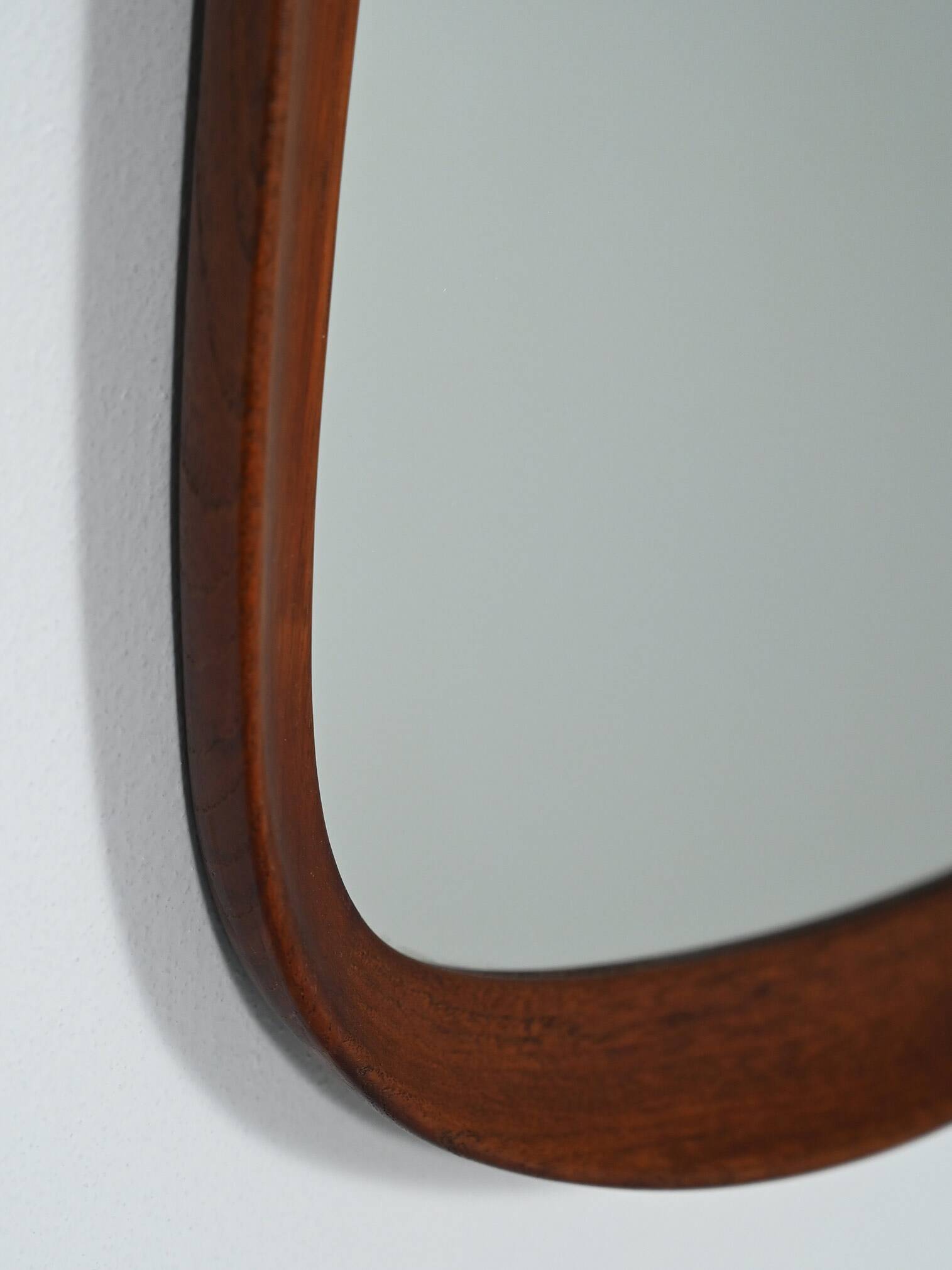 Swedish G&T oval mirror in teak