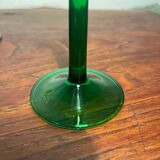 Wine glass with chiseled decoration