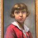 Tableau , portrait de jeune fille 1934