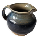 Glazed ceramic pitcher signed C - Tasey
