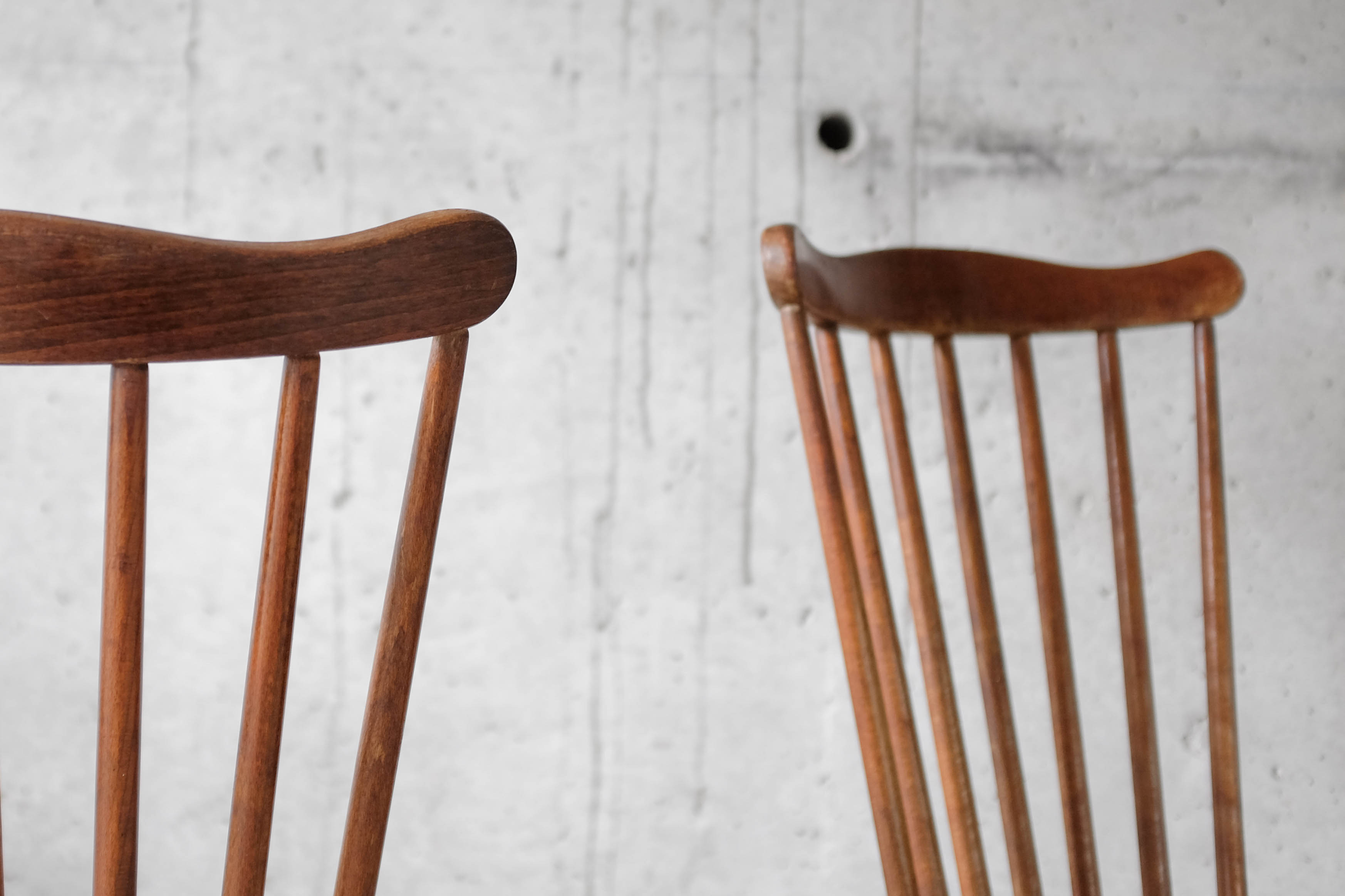 Set of 4 bistro chairs "Menuet" years 60/70