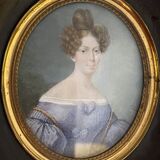 Miniature representing an elegant