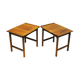 Swedish Teak sidetable pair Frisco by Folke Ohlsson for Tingströms 1960s