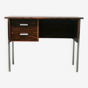 bureau vintage en palissandre et chrome