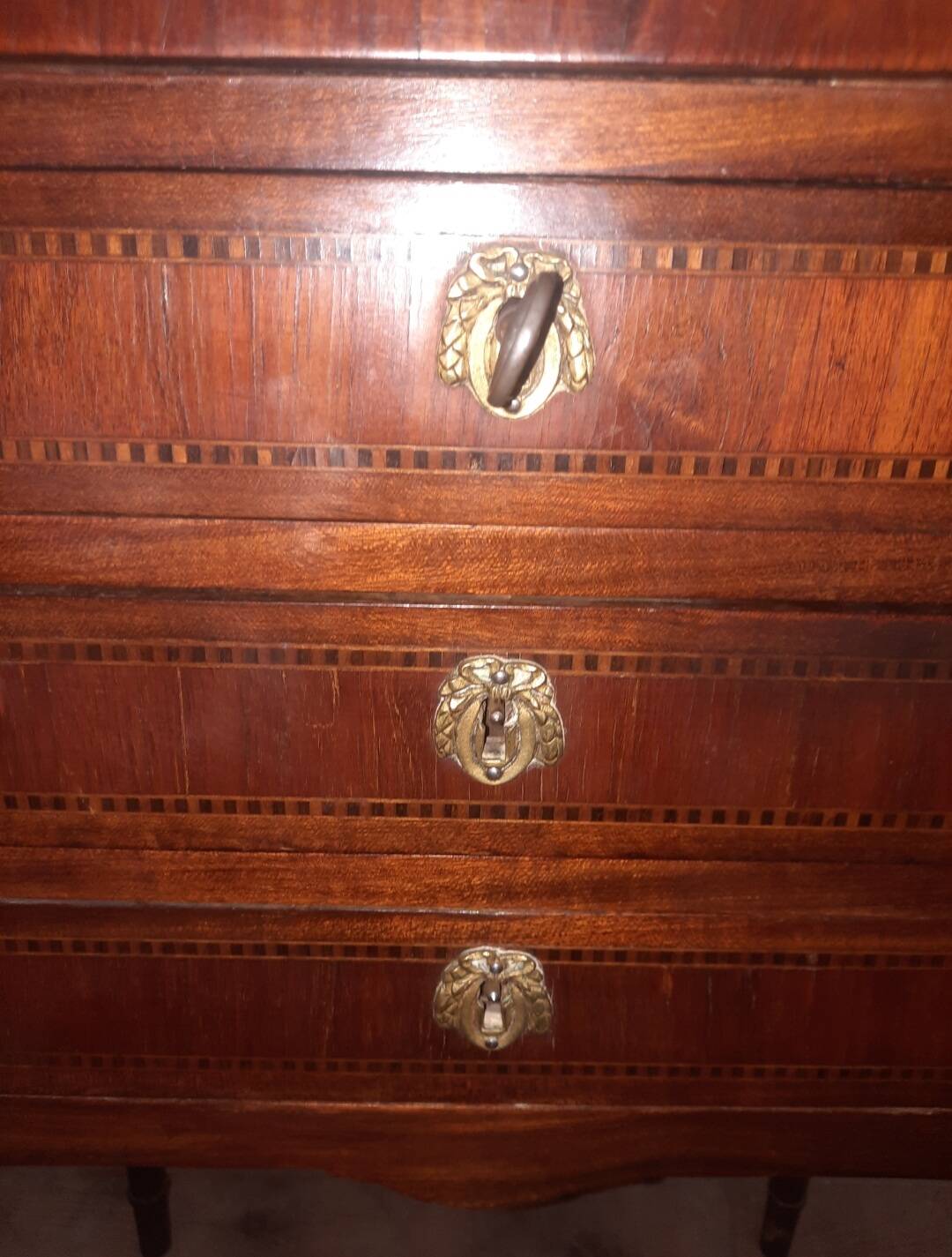 Louis XVI style bedside table from the nineteenth century.