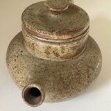 Théière en grès signée vintage années 60