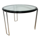Table Basse Design Vintage Italienne Années 70 - Chrome & Verre - Élégance