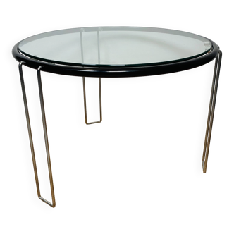 Vintage Italian Coffee Table 1970s - Chrome & Glass - Elegance