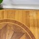 Large marquetry wooden dining table – Top with rosette decoration