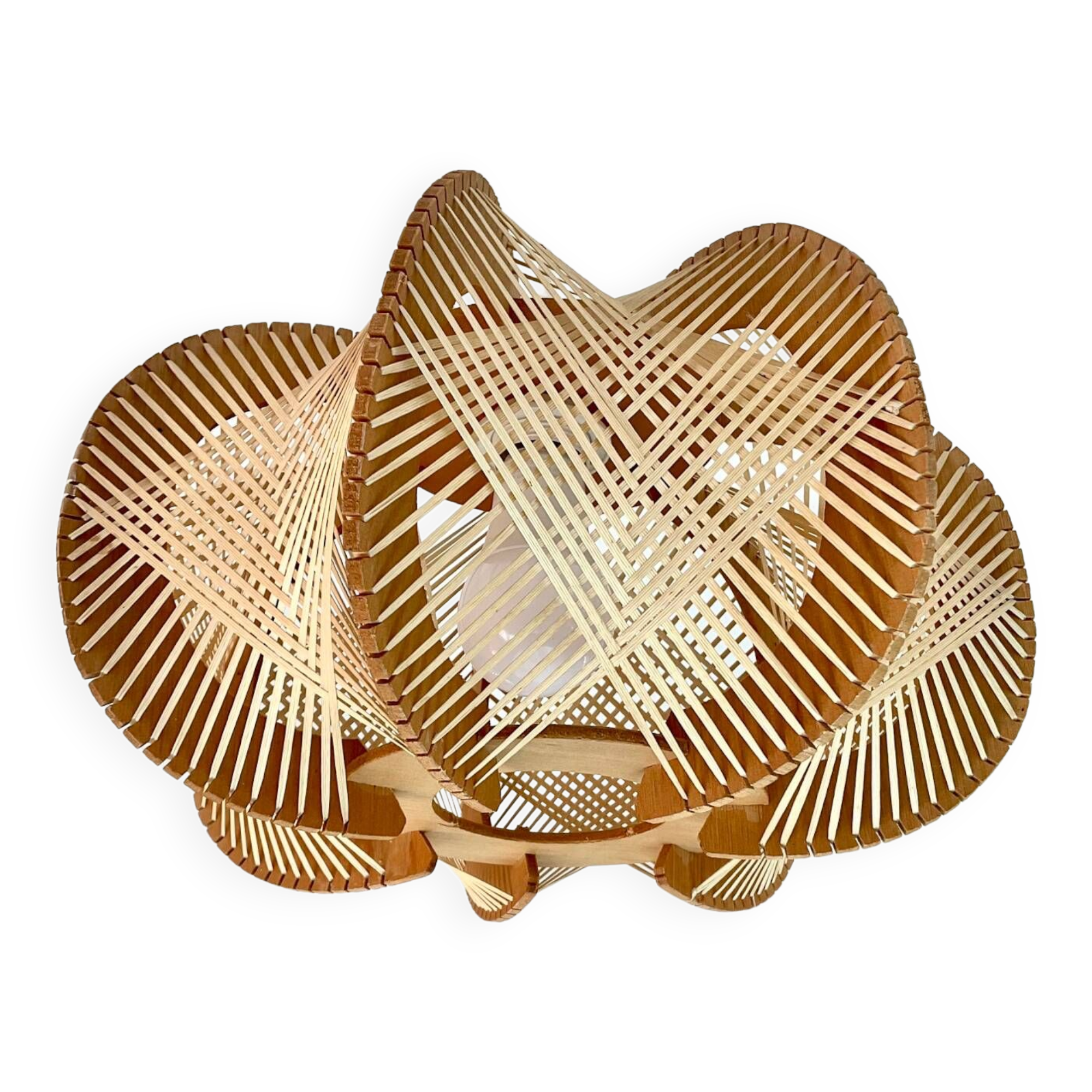 Pendant light, vintage lampshade