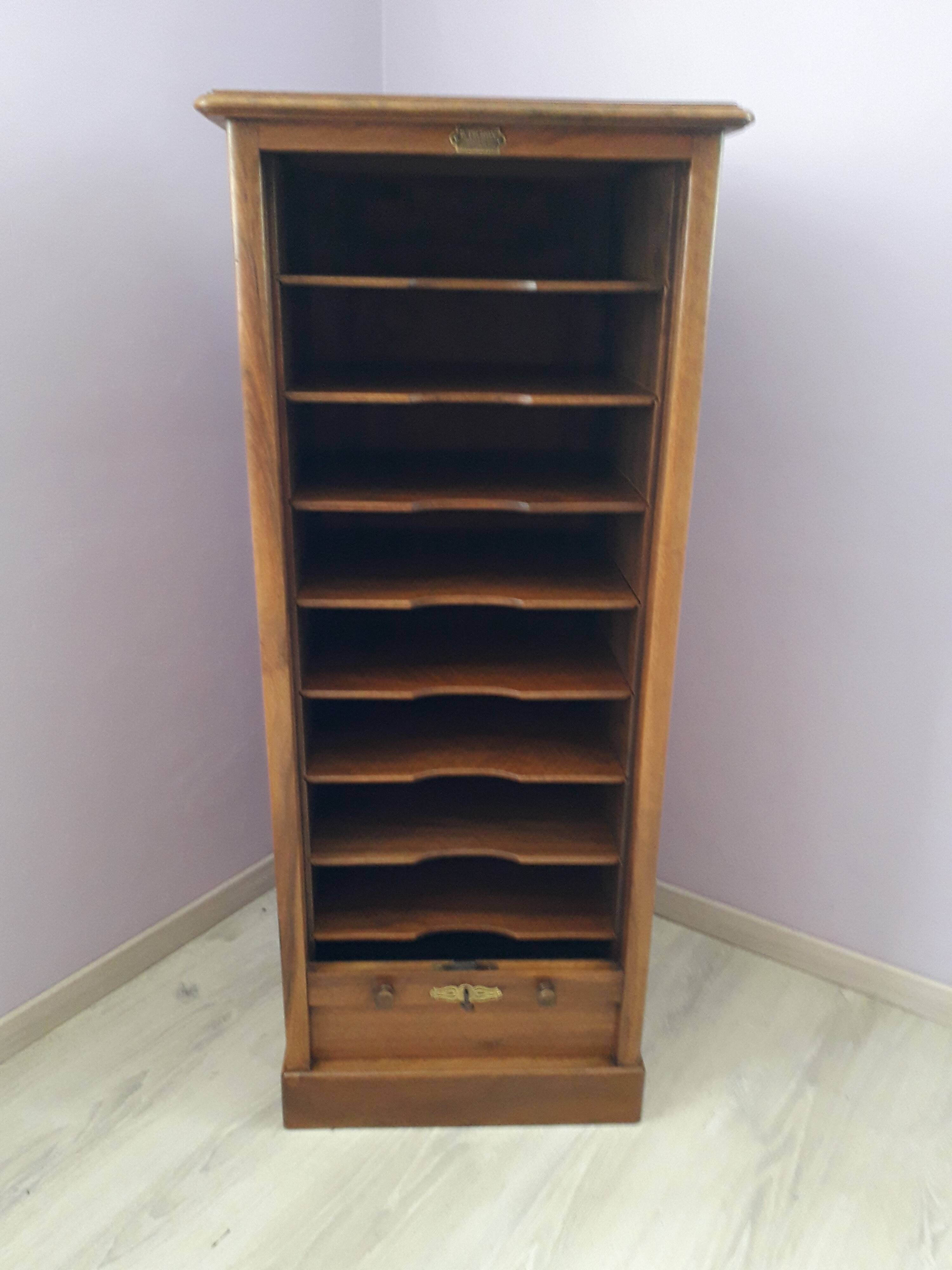 Walnut curtain binder early twentieth century