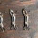 Set of 6 silver-plated horse knife rests L8 H2