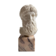 Buste de Zeus en plâtre et marbre