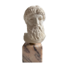 Buste de Zeus en plâtre et marbre