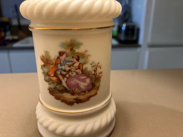 Pair of empire bedside lamps