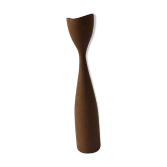 Scandinavian teak candlestick