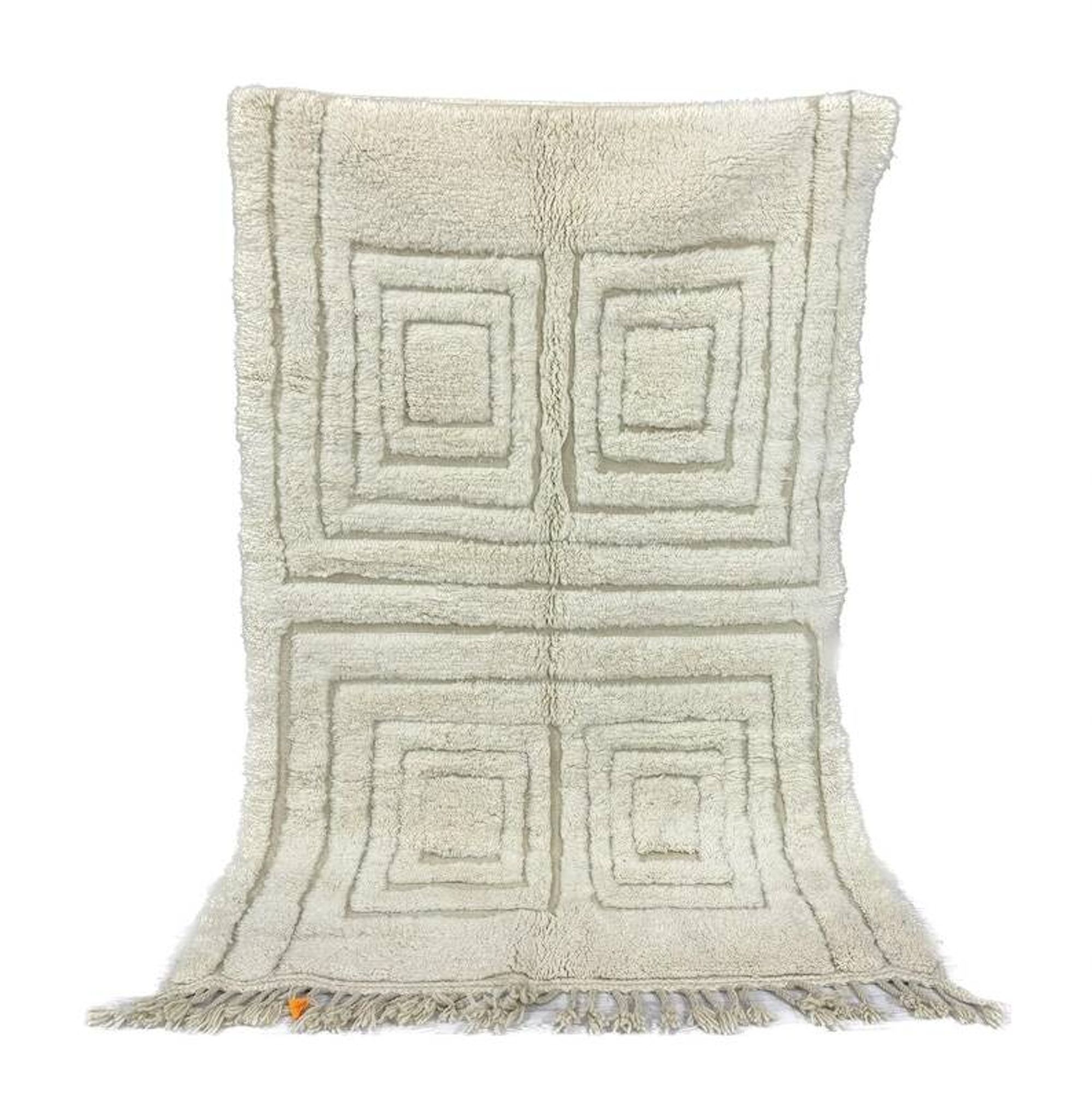 Berber rug in natural wool 200cm x 300cm