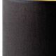 Dutch Orange Gouda Ceramic Table Lamp 'Tokio', 1970s, New Black Linen Shade