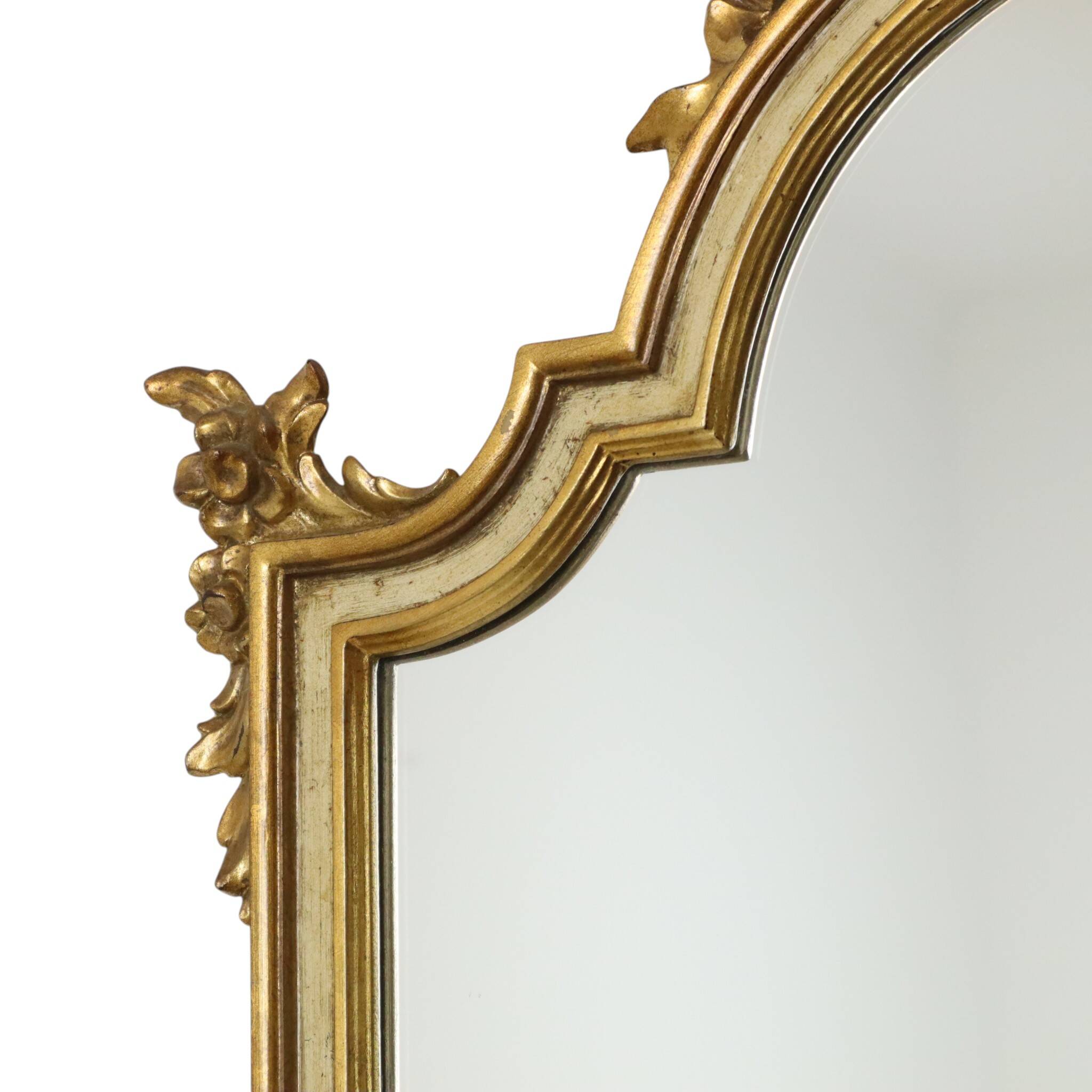 Baroque Style Deknudt Gold Leaf Mirror Classic Design 108cm