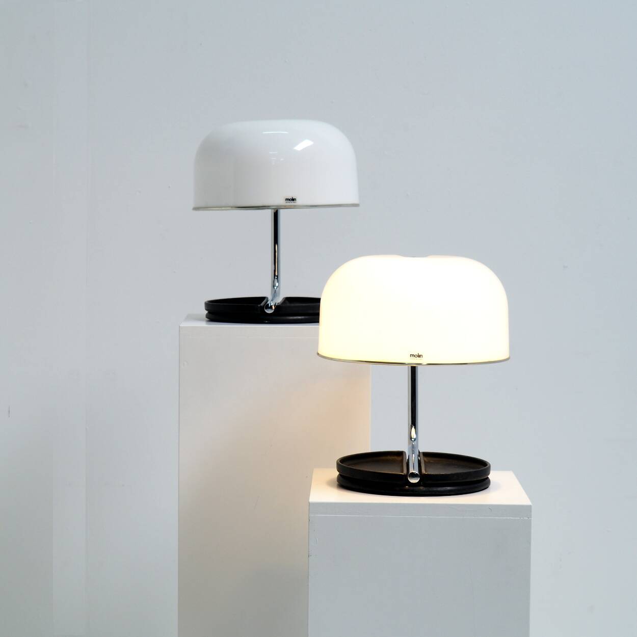 Paire de lampes de table "GUM" modèle Molin. Italie, années 1970.