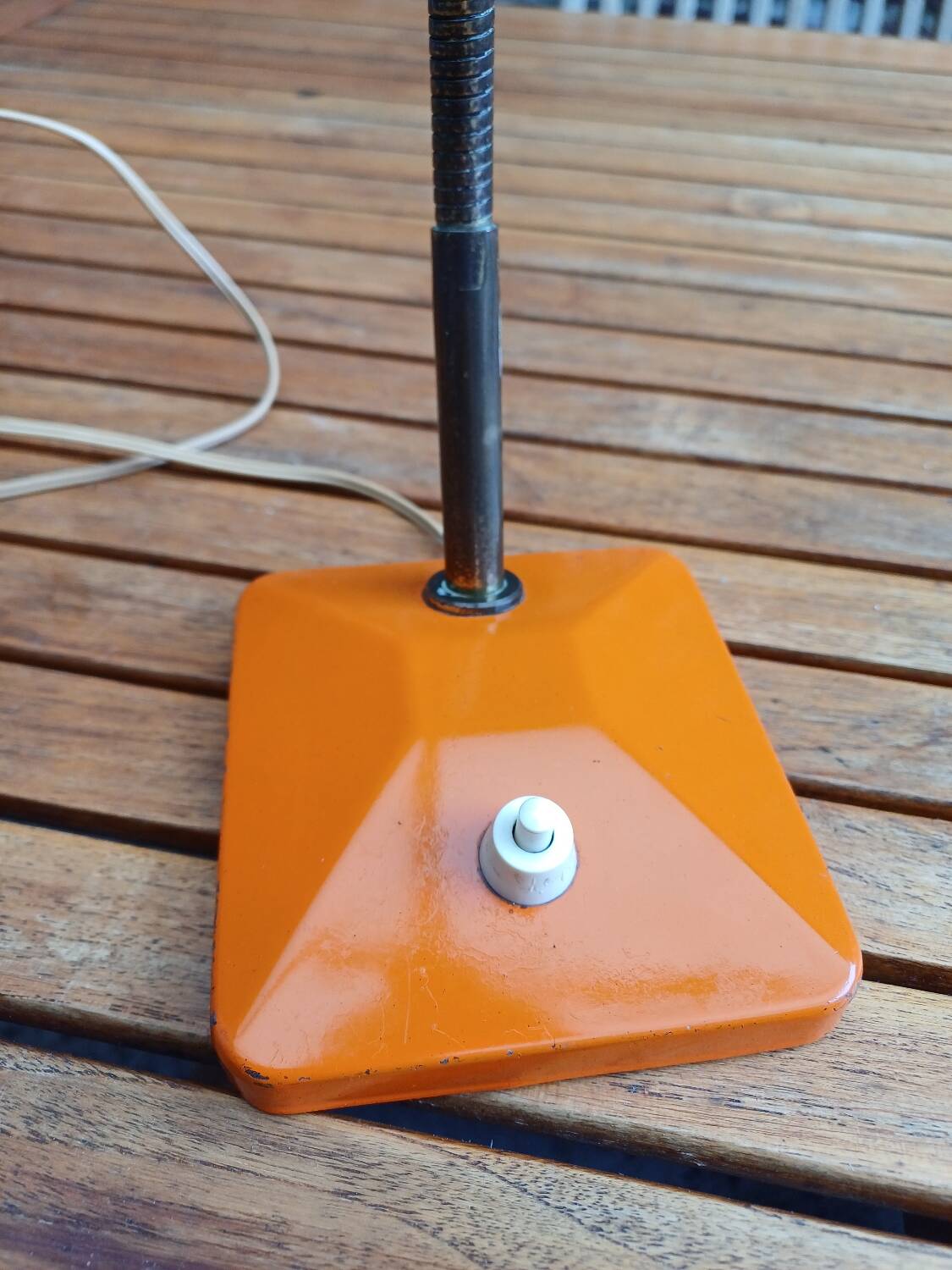 70's orange desk lamp