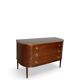 Large half-moon shaped chest of drawers/hall console, 1930s/1940s.