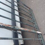 Old gate gate 2 wrought iron beating Sun L 176 cm x H 137 cm