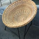 Pair of wicker chairs