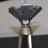 Art Deco period plate chandelier signed Degué