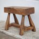 Vintage stool, wooden stool, antique stool, plant stand, small bench