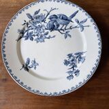 Flat plates Sarreguemines Iron Earth model Blue favorite