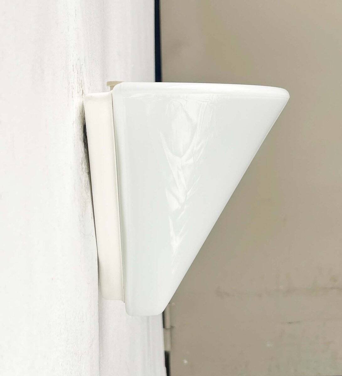 Wall lamp in glass from the Postmodern T+L Royal Typ L 133 series by Keuco, 1980s.